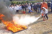 地区あげての防災訓練